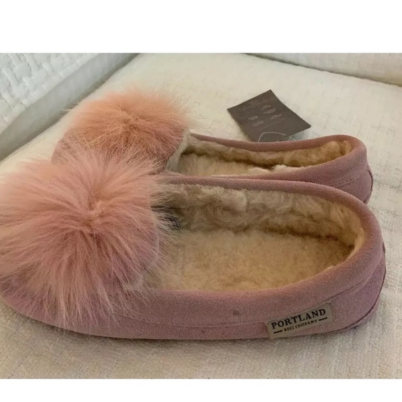 Portland Boot Co. Paloma Pink  Moccasins Slippers - Picture 7 of 9